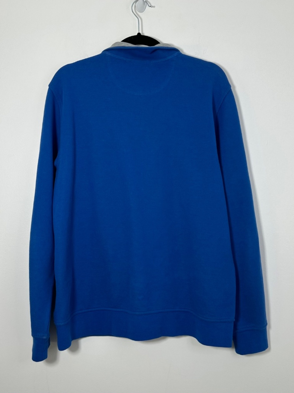 Brooks Brothers Mens Medium Quarter-Zip Sweatshirt Royal Blue Used Great Cond. - Picture 4 of 9